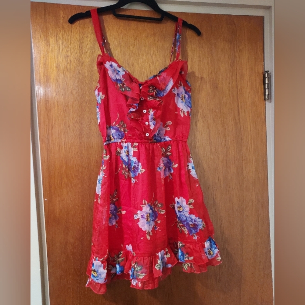 Red Floral Dress